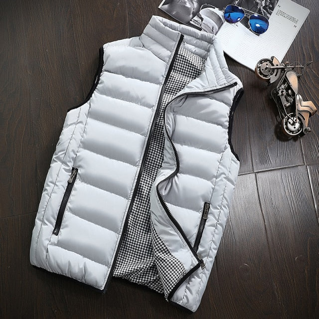 Woodvoice Warm Sleeveless Male Vest Jacket