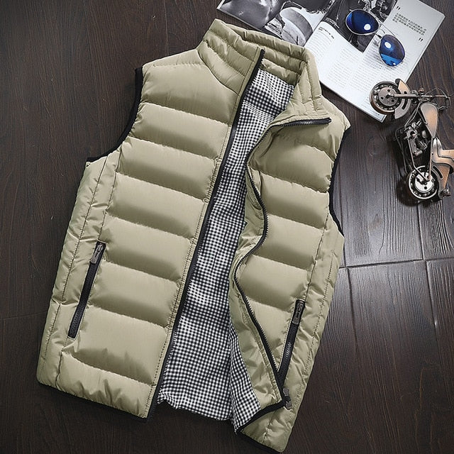 Woodvoice Warm Sleeveless Male Vest Jacket