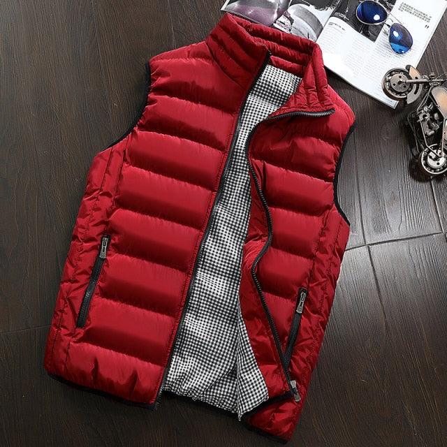 Woodvoice Warm Sleeveless Male Vest Jacket