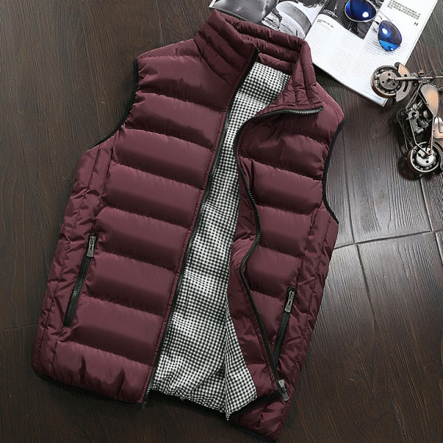 Woodvoice Warm Sleeveless Male Vest Jacket