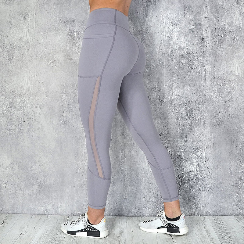 SVOKOR  Fitness Ladies High Waist  Pocket Leggins