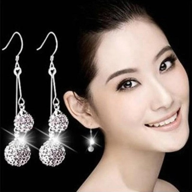 NEHZY  925 sterling silver Shambhala luxury zirconia high-end vintage stud earring