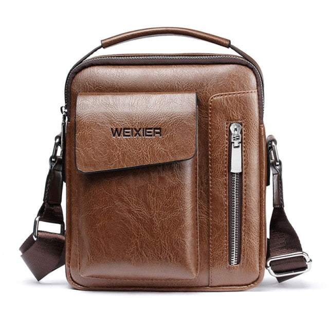 Passionfancy Vintage Crossbody Leather Men Handbag