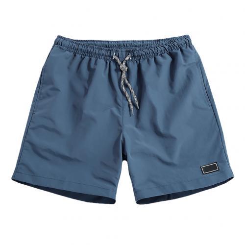 Men Casual Breathable Quick Dry Pants Pockets Beach Solid Color Sport Shorts