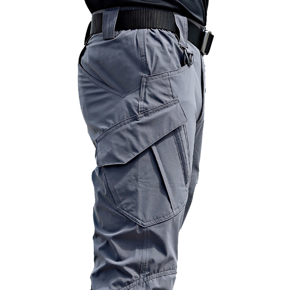 Mens Tactical Pants Multiple Pocket Elasticity Military