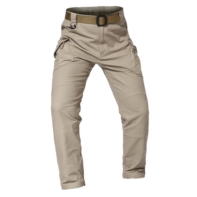 Mens Tactical Pants Multiple Pocket Elasticity Military