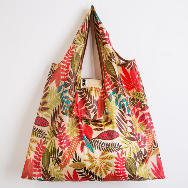 Big Size Thick Nylon Large Tote ECO Reusable Polyester Portable Shoulder Women&#39;s Handbags Folding Pouch Shopping Bag Foldable