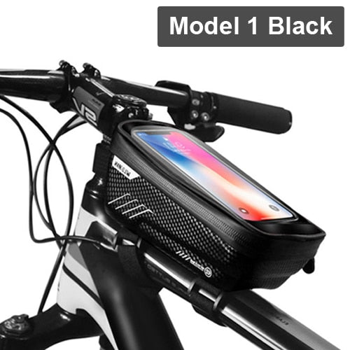 C2C WILD MAN New Bike Frame Waterproof 6.6in Phone Touchscreen Bag
