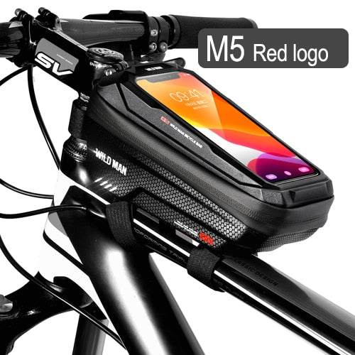 C2C WILD MAN New Bike Frame Waterproof 6.6in Phone Touchscreen Bag