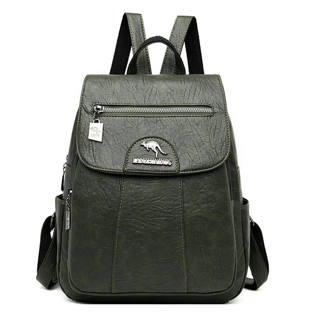 C2C LANYIBAIGE Vintage Ladies Leather Backpacks
