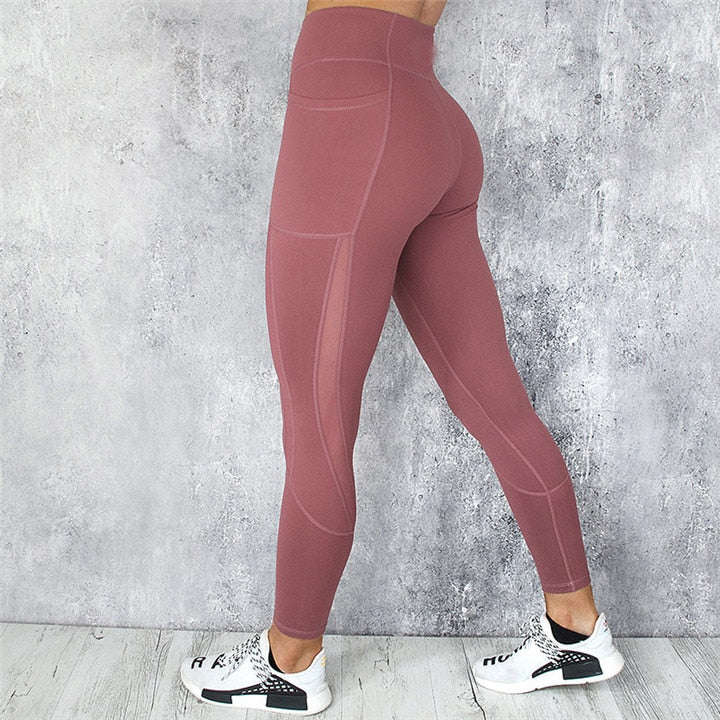 SVOKOR  Fitness Ladies High Waist  Pocket Leggins