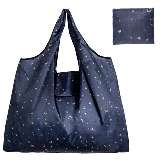 Big Size Thick Nylon Large Tote ECO Reusable Polyester Portable Shoulder Women&#39;s Handbags Folding Pouch Shopping Bag Foldable