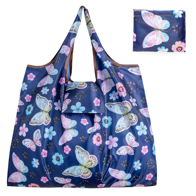 Big Size Thick Nylon Large Tote ECO Reusable Polyester Portable Shoulder Women&#39;s Handbags Folding Pouch Shopping Bag Foldable