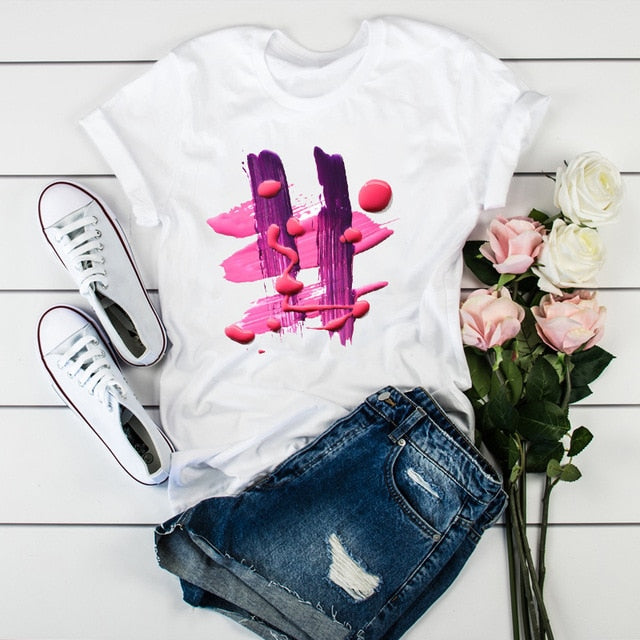 C2C Mall 3D Print Bonjean Vogue Tumblr Ladies Graphic T-Shirt