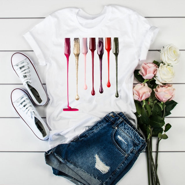 C2C Mall 3D Print Bonjean Vogue Tumblr Ladies Graphic T-Shirt
