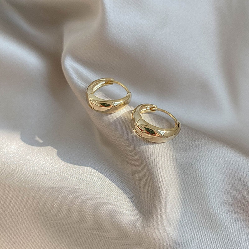 XIYANIKE 925 Sterling Silver Circle Arc Earrings Trendy Retro Simple Hot Sexy Exquisite Couple Valentine's Day Gift Cерьга