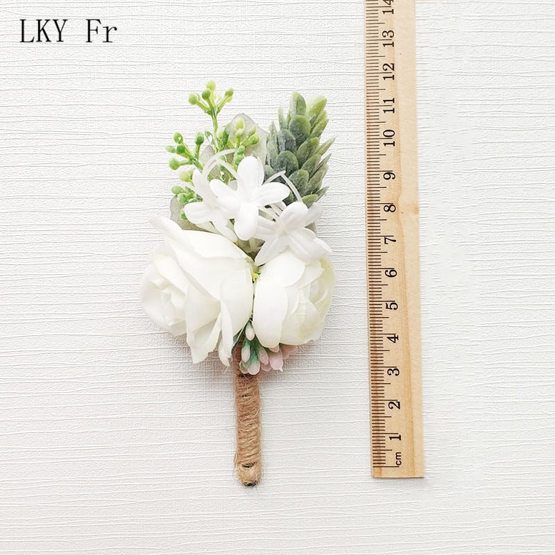 C2C Boutonniere Flowers Wedding Corsage Pin