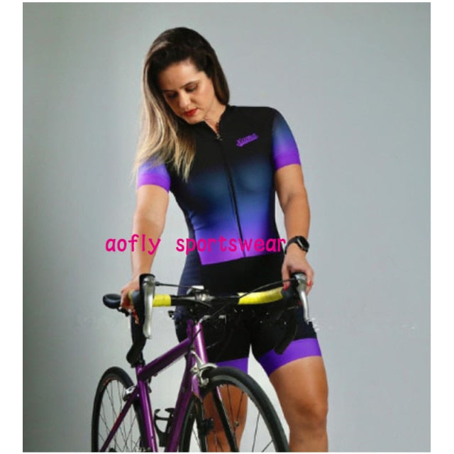 XAMA Pro Triathlon Cycling Jersey Ladies Short Set