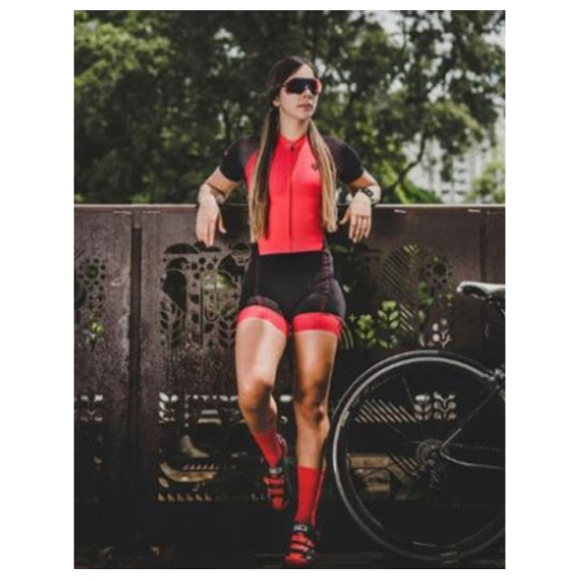 XAMA Pro Triathlon Cycling Jersey Ladies Short Set