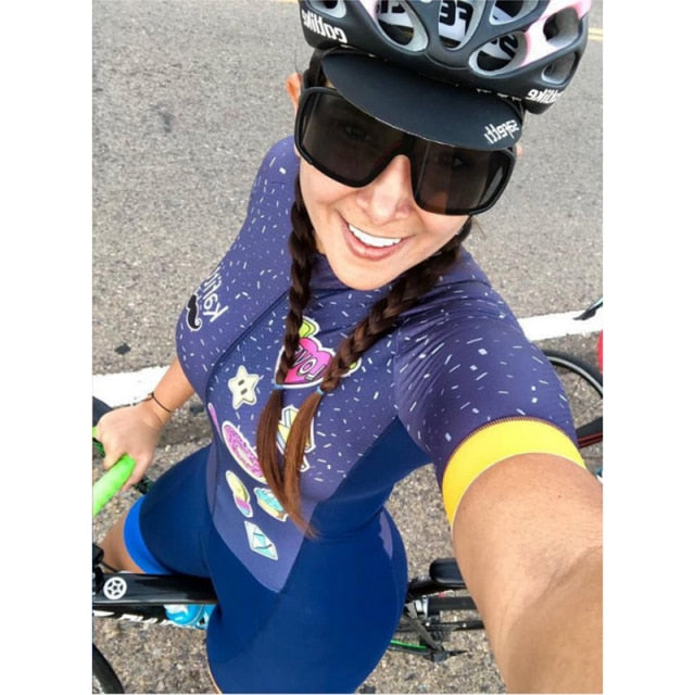 XAMA Pro Triathlon Cycling Jersey Ladies Short Set