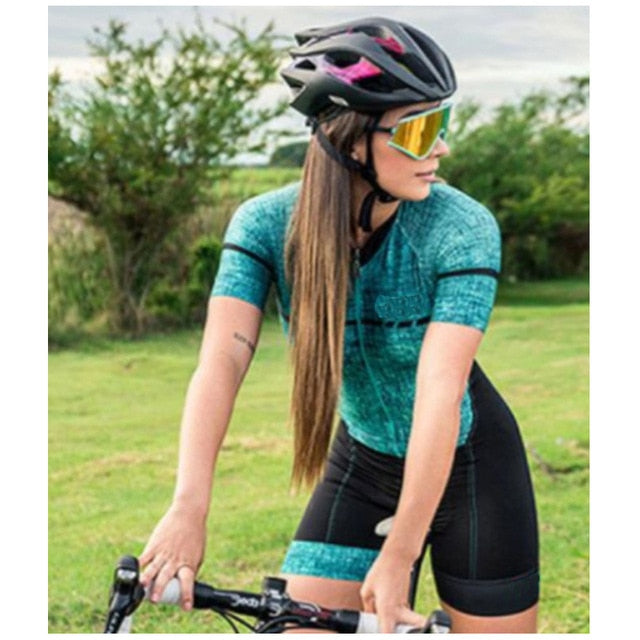XAMA Pro Triathlon Cycling Jersey Ladies Short Set