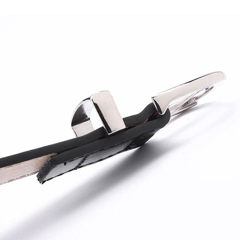 Ladies Luxury Brand Belt Designer's Leather High Quality Fashion Alloy Buckle