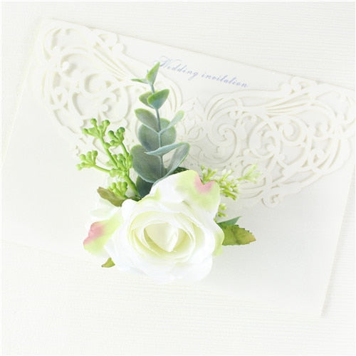 C2C Wedding Silk Rustic Boutonniere