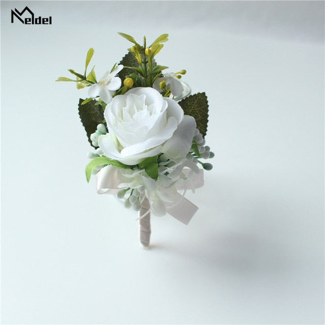 C2C Wedding Silk Rustic Boutonniere