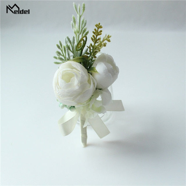 C2C Wedding Silk Rustic Boutonniere