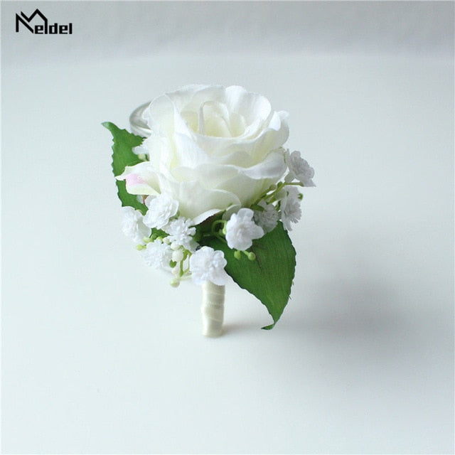 C2C Wedding Silk Rustic Boutonniere