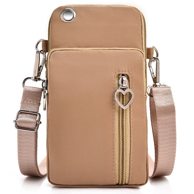 Smile Fairy Mini Shoulder Diagonal Multi-Function Earphone Pouch Sports Bag