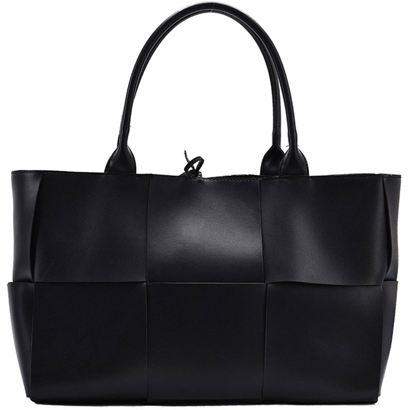 C2C Luxury Brand Large Weave Leather bag