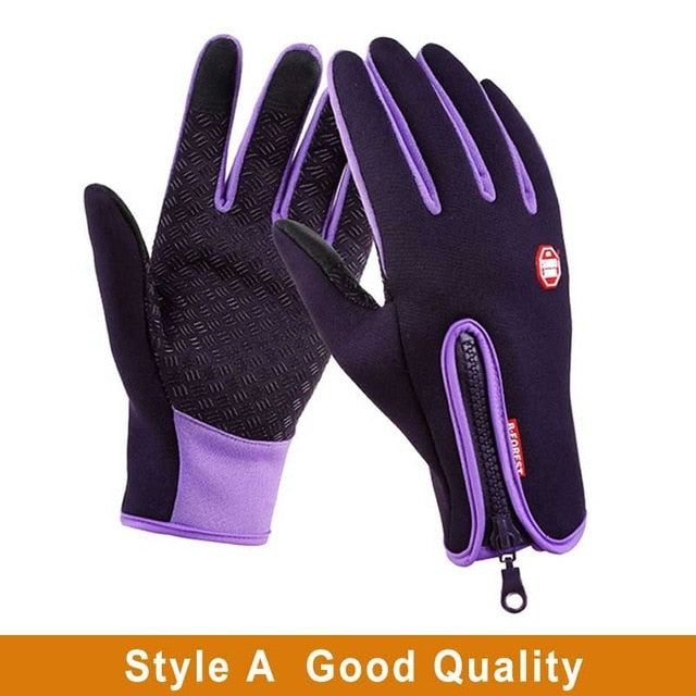C2C Windproof Winter Warm  Snowboard & Motorcycle Riding Touch Screen Gloves