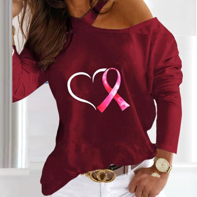 C2C Mall-Chiffon Elegant Halter Long Sleeve Off Shoulder Ladies Blouse