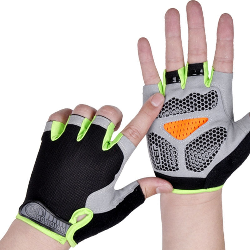 Silicone Anti-slip and Anti-sweat Half Finger Bicycle Unisex Glove D40