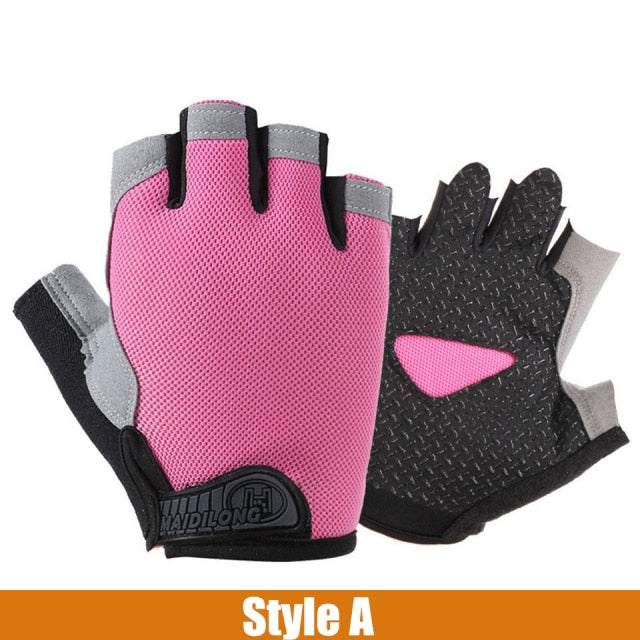 Silicone Anti-slip and Anti-sweat Half Finger Bicycle Unisex Glove D40