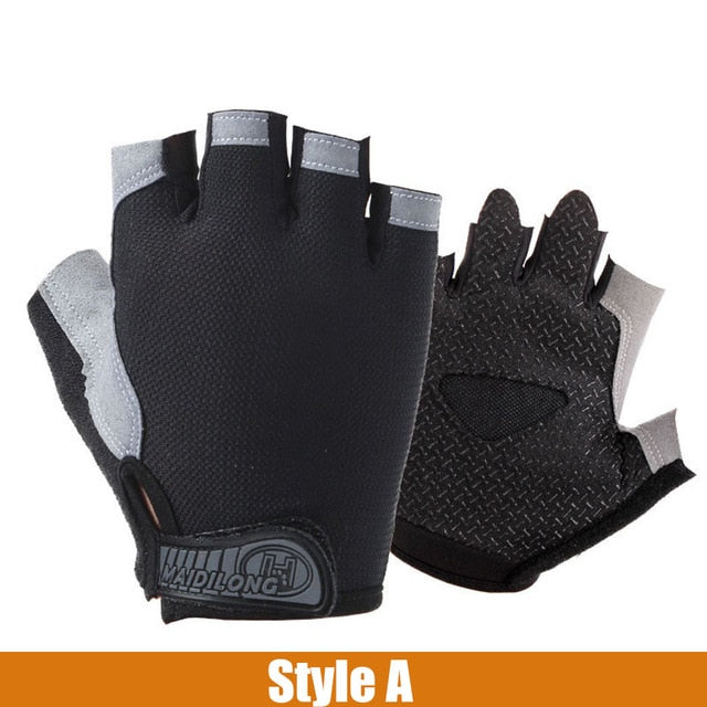 Silicone Anti-slip and Anti-sweat Half Finger Bicycle Unisex Glove D40