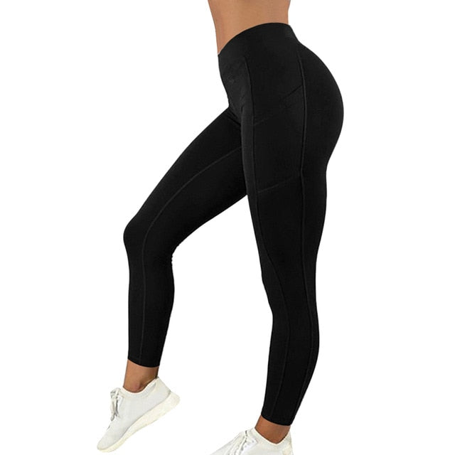 Spandex High Waist Bottoms Running Leggins