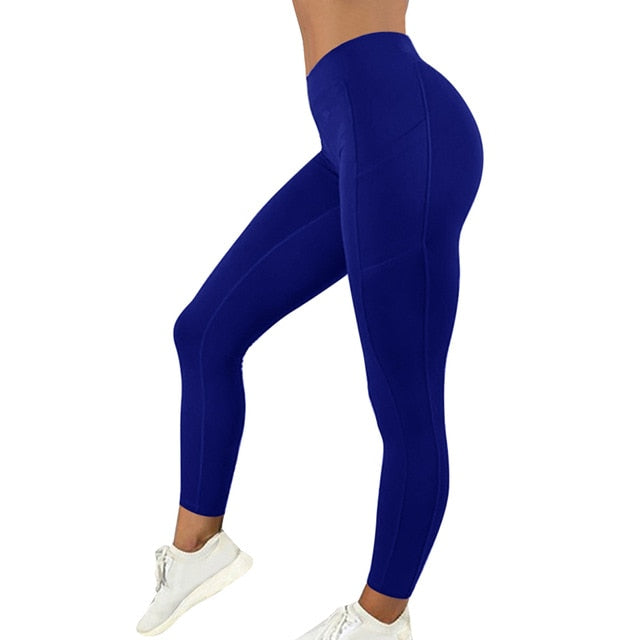 Spandex High Waist Bottoms Running Leggins