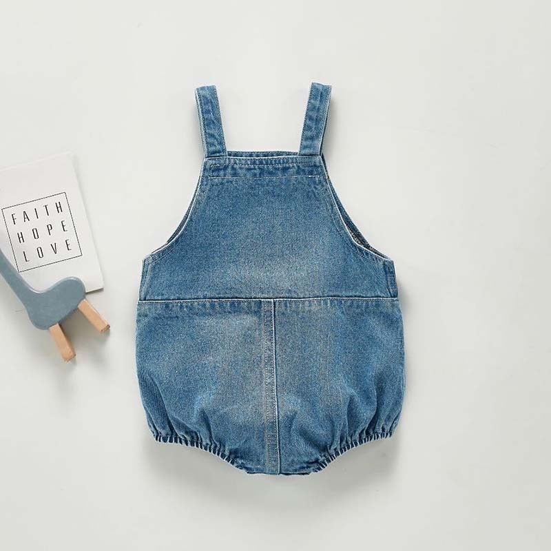 C2C Mall- Campure Baby Unisex Sleeveless Denim Romper
