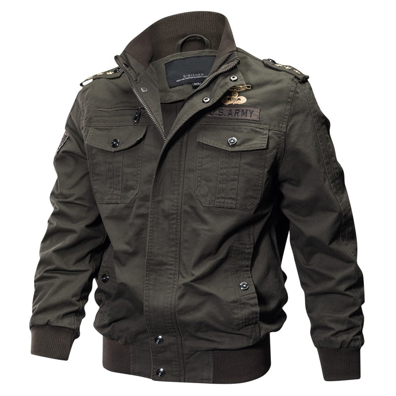 ZHAN DI JI PU Army Pilot Mens Jacket