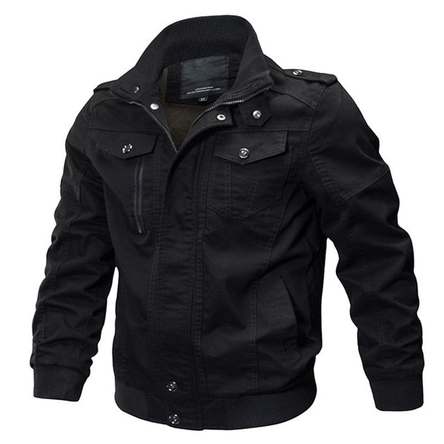 ZHAN DI JI PU Military Bomber Mens Jacket