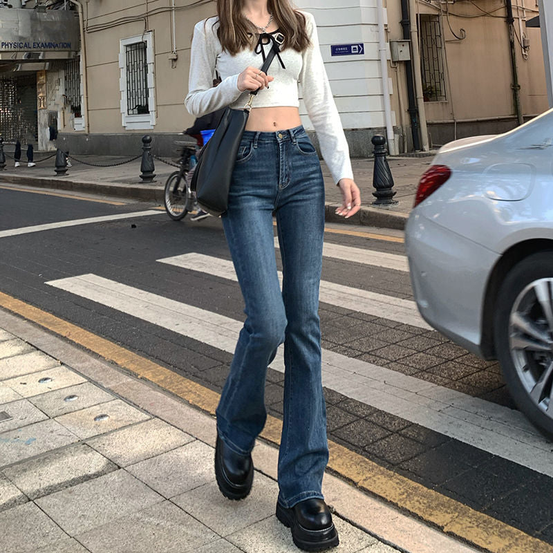 High Waist-Loose Wide Legs Comfortable Denim Ladies Jeans