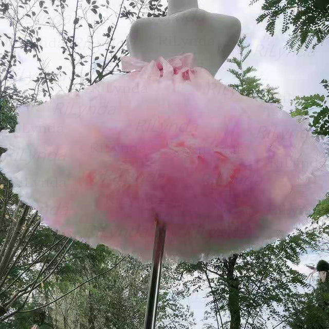 White Short Women Tulle Halloween Petticoat Crinoline Vintage Wedding Bridal Petticoat Underskirt Rockabilly Tutu
