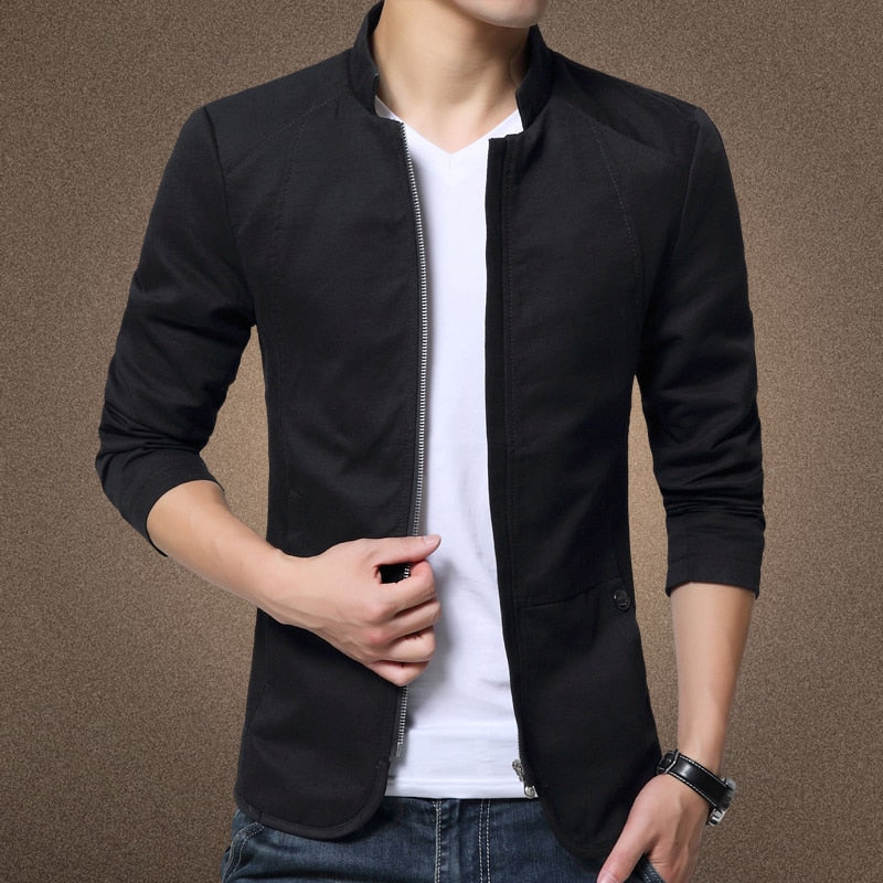 Mens Slim Fit Business Casual Jackets
