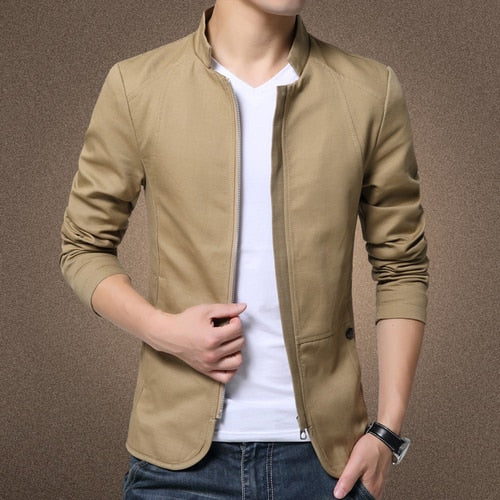 Mens Slim Fit Business Casual Jackets