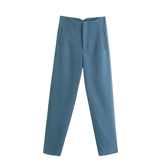 Za Spring Trouser High Waisted Ladies Fashion Pants