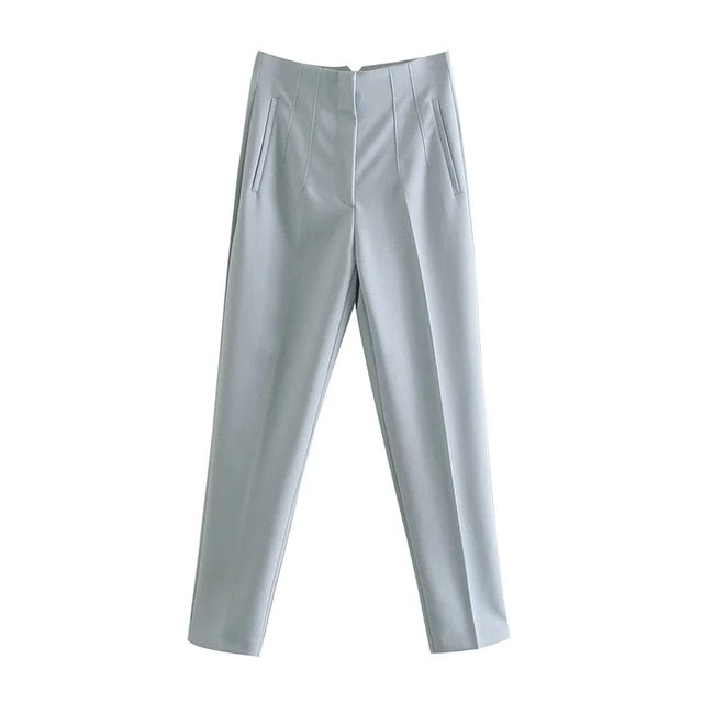 Za Spring Trouser High Waisted Ladies Fashion Pants