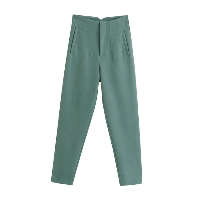 Za Spring Trouser High Waisted Ladies Fashion Pants
