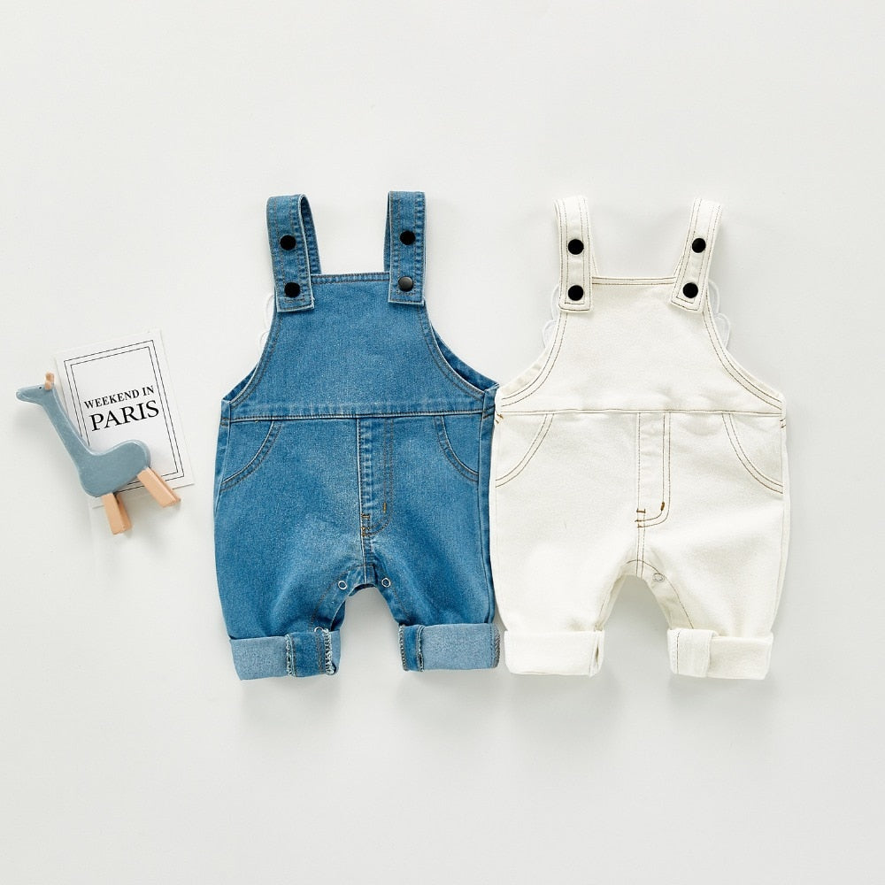 Newborn Baby Boy Denim Romper
